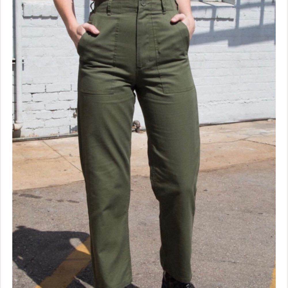 Green cargo pants from brandy melville
